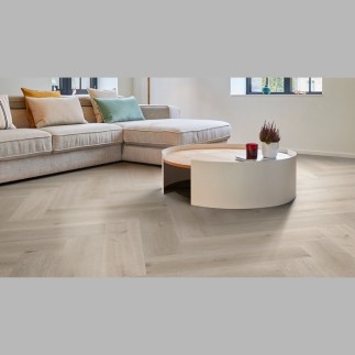 texas oak H71 Coretec essentials chevron plancher pvc