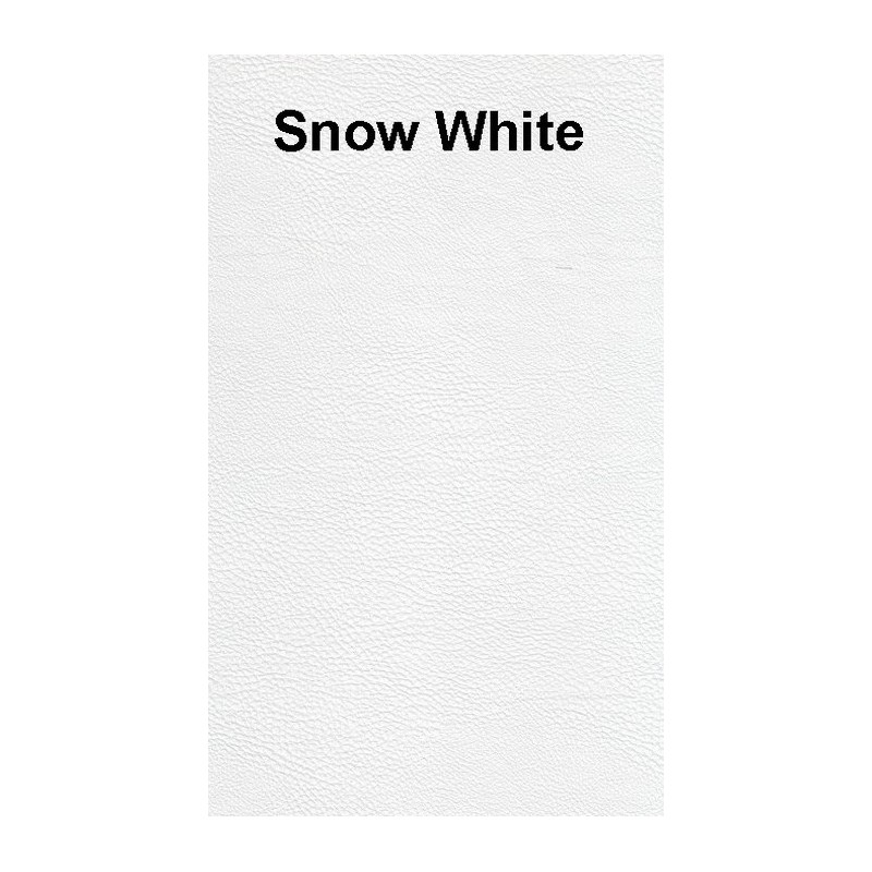Leder Look Snow white