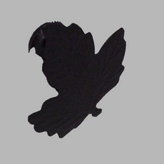 Clips for decorating table cloth curtains black leaf 2 pcs