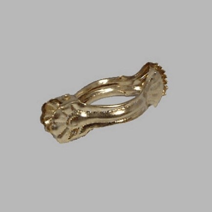 Clips 40 mm voor decoratie tafelkleed gordijnen goud 5 st