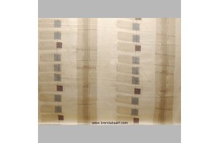 Tissu avec une bande beige