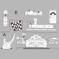 Decorations for kidsrooms of frieze frame design Grand Prix B