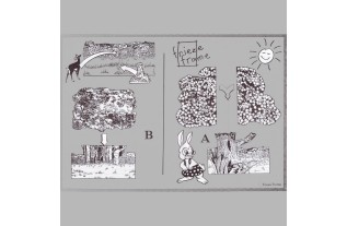 Decorations for kidsrooms of frieze frame design Fairytale World