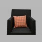 glass orange pillow