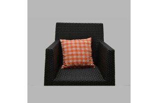 glass orange pillow
