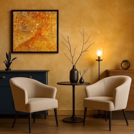 Ensemble de peinture effet doré pour murs