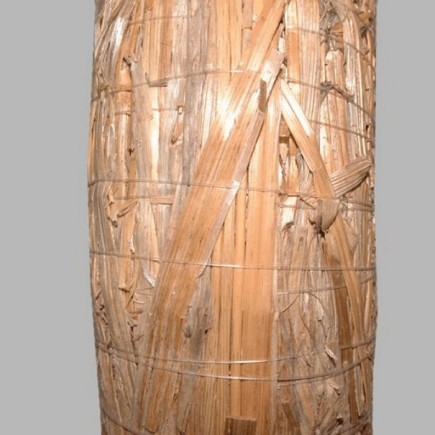 Couronne de paille couleur naturel 25 cm