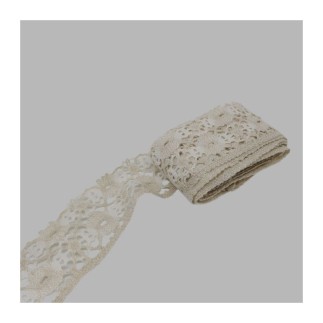 lace band ecru and white width 80 mm length 7 meters