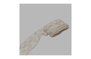 lace band ecru and white width 80 mm length 7 meters