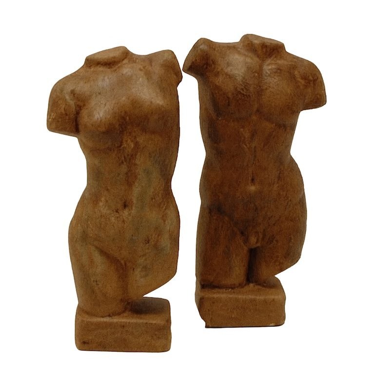 Ceramic Torso Sculptures – finished with Decoration Paint & patina
