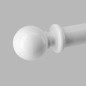 Complete wooden curtain rod 35 mm white length 150 cm