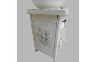 nachtkastje met lampetkan geschilderd in Decoration Paint