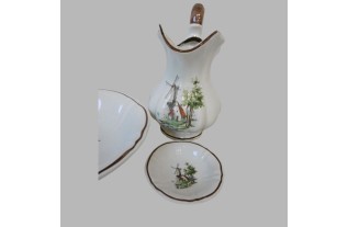 nachtkastje met lampetkan geschilderd in Decoration Paint