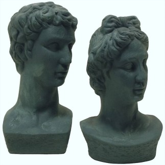 Ceramics heads treated with Decoration Paint