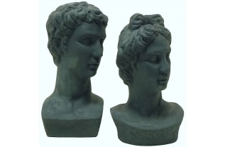 Têtes céramiques traitées avec de Decoration Paint