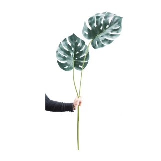 Set van 2 Zijden Monstera Bladeren – Botanische Symboliek met Karakter (108 cm)