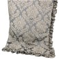 Quilted Bedspread with Ruffles and Covered Buttons – 145 × 145 cm