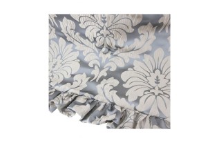 Quilted Bedspread with Ruffles and Covered Buttons – 145 × 145 cm