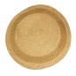 Rond de sol tapis de noix de coco diamètre de 90 cm la couleur est naturel