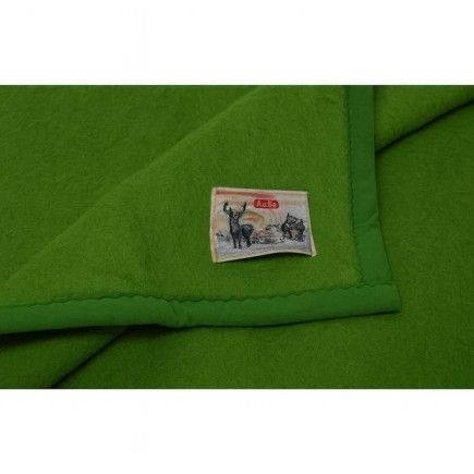 Aabe Wollen Deken Groen – Tijdloze Warmte & Natuurlijk Comfort (220 × 240 cm)