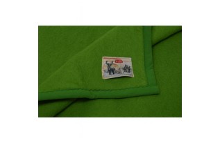 Plaid en laine Aabe vert – Chaleur intemporelle & confort naturel (220 × 240 cm)