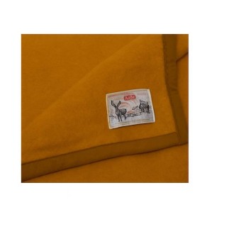 Aabe Wool Blanket Ochre – Warm Accent & Timeless Comfort (150 × 220 cm)