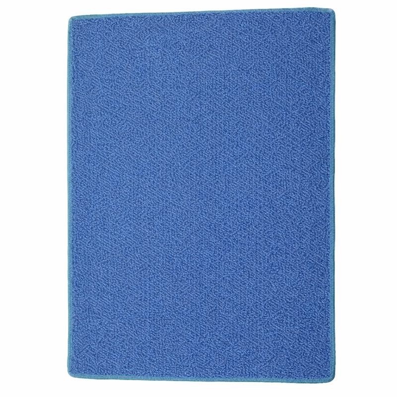 Tapis Santorini Blue – 50 x 65 cm, Bordé d’une Bande