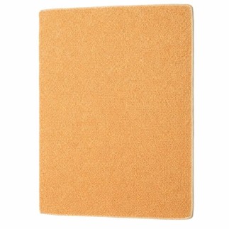 Tapis Beige avec une Touche d’Orange – 50 x 65 cm, Bordé d’une Bande