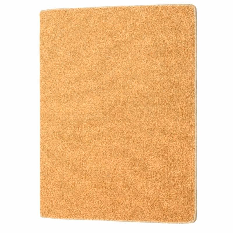 Tapis Beige avec une Touche d’Orange – 50 x 65 cm, Bordé d’une Bande