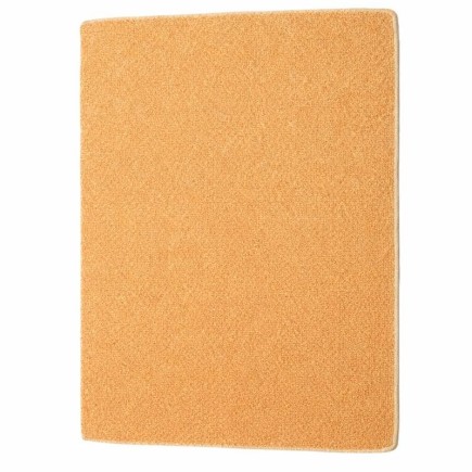 Mat Beige met een Vleugje Oranje – 50 x 65 cm, Afgewerkt met Band