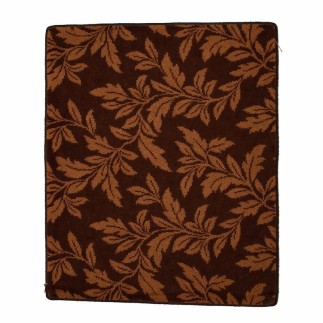 Marron mat avec motif branches 64 x 80 cm
