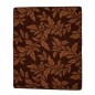 Marron mat avec motif branches 64 x 80 cm