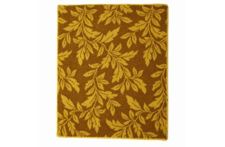 Ocre mat et marron motif branches 63 x 77 cm