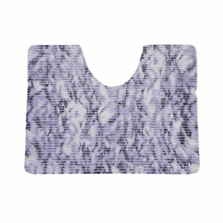 Toilet mat purple marbled 65 x 50 cm