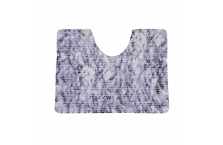 Tapis de toilette violet marbe 65 x 50 cm