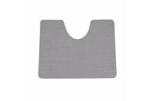 Toilet mat taupe 65 x 50 cm