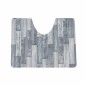 Toilet mat wood blue 65 x 50 cm Toilet mat wood blue 65 x 50 cm