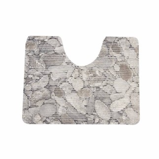 Toilet mat grey boulders 65 x 50 cm