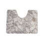 Toilet mat grey boulders 65 x 50 cm