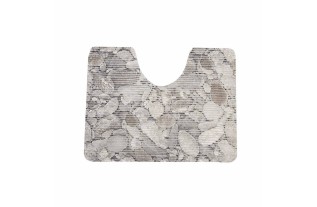 Toilet mat grey boulders 65 x 50 cm