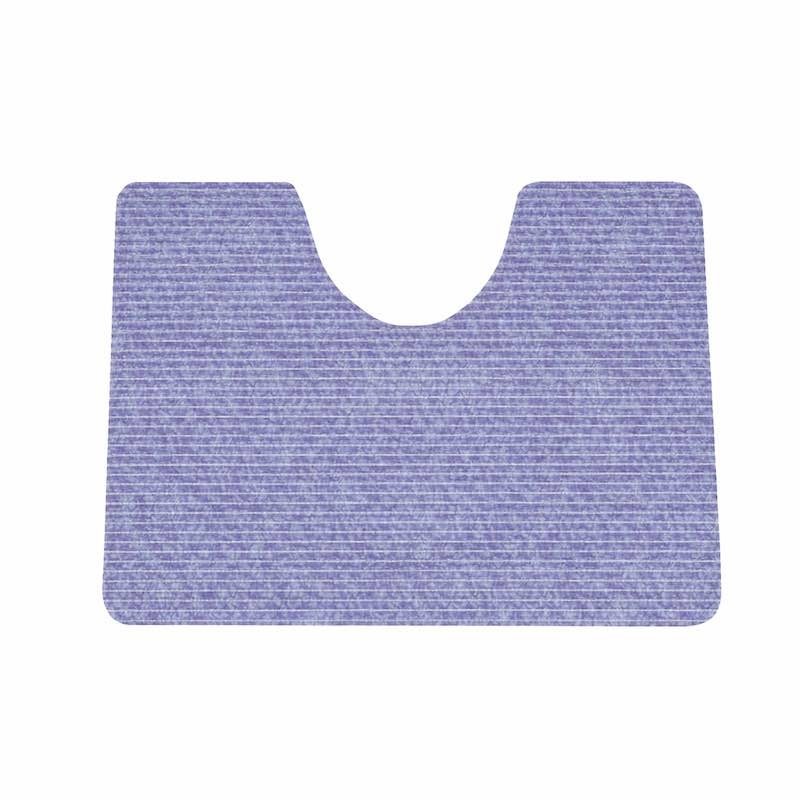 Toiletmat blauw bewerkt 65 x 50 cm Toiletmat blauw bewerkt 65 x 50 cm