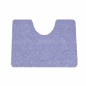 Toiletmat blauw bewerkt 65 x 50 cm Toiletmat blauw bewerkt 65 x 50 cm