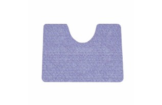 tapis de toilette bleu edite 65 x 50 cm