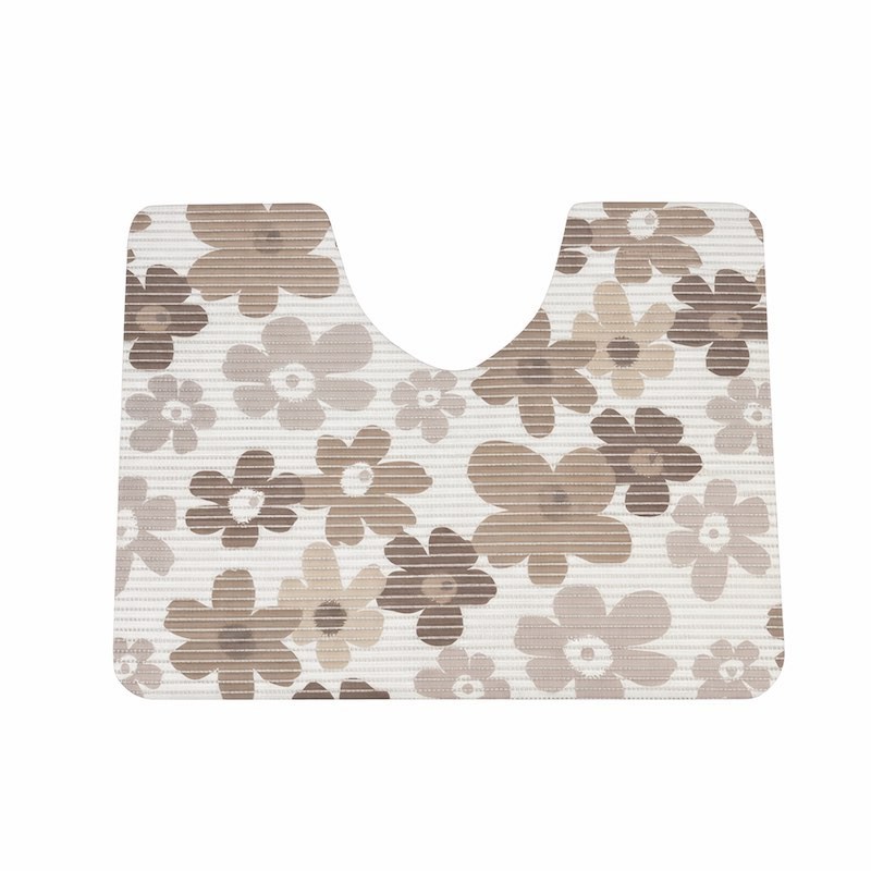 Tapis de toilette fleurs 65 x 50 cm