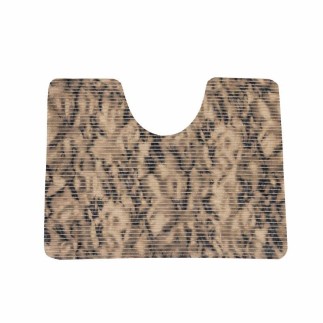 Toiletmat bruin gemarmerd 65 x 50 cm