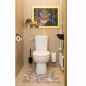 Toilet Mat – Foam with Cut-Out, Animal Print Rib (65 × 50 cm)