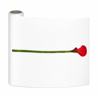 Chemin de Table en Papier Calla Rouge – Élégant & Créatif (10 m × 30 cm)