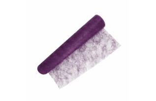 Decoratieve Fiber Polyester Aubergine – Luxe Accent per Meter (60 cm breed)