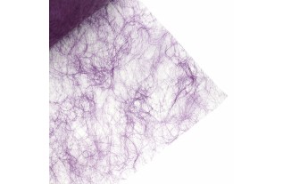 Decoratieve Fiber Polyester Aubergine – Luxe Accent per Meter (60 cm breed)