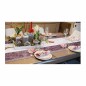 Decoratieve Fiber Polyester Aubergine – Luxe Accent per Meter (60 cm breed)